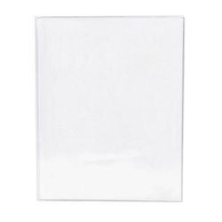 Risch 61 8.5X11 Triple Pocket Vinyl Menu Cover, 8 1/2"W x 11"H, Clear