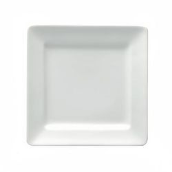 Oneida F8010000127S 7 1/4" Square Buffalo Plate - Porcelain, Bright White