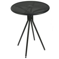 American Tables & Seating ABB30 30" Round Outdoor Bar Table - Aluminum, Black, Bar Height