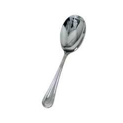 Update RE-117 11 1/4" Regency Solid Serving Spoon - 18/8 ga Stainless, Silver