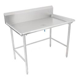 John Boos DST6R10-3073SBW-X Sorting Table w/ 10" Backsplash - 72 7/8"W x 30 3/8"D, Stainless Steel