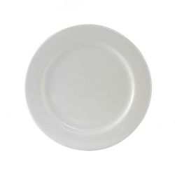 Tuxton ALA-120 12" Round Alaska Plate - Ceramic, Porcelain White, Vitrified