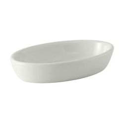 Tuxton BPK-240 24 oz Oval DuraTuxÂ© Casserole Dish - China, Porcelain White