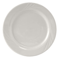 Tuxton YPA-072 7 1/4" Round Sonoma Plate - Ceramic, Porcelain White