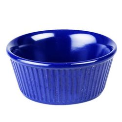 Thunder Group ML533CB1 3 1/2 oz Fluted Melamine Ramekin, Cobalt Blue