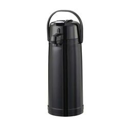 Service Ideas ECAL22PBLK 2 1/5 Liter Lever Action Airpot, Glass Liner, Black