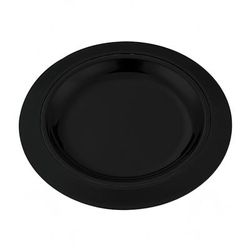 Service Ideas RT1025BL Thermo-Plate 10 1/4" Round Platter Base for RT1025SS Platters, Black, 1.25 in