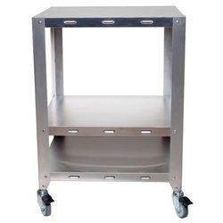 Cadco OV-HDS 25 3/4" x 30 1/4" Mobile Equipment Stand for Cadco Convection Ovens, Undershelf, Stainless Steel