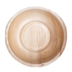 VerTerra 01-00-22B 8" Disposable Palm Leaf Salad Bowl, Beige