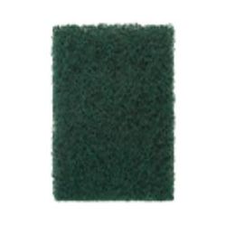 ACS S096 General Purpose Scour Pad - 6" x 9", Poly Blend, Green, Medium Abrasive