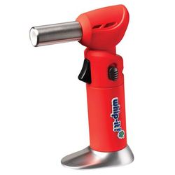Whip-It! TC-FLEX-03R Butane Culinary Torch - Rotating Tip, Adjustable Flame, Red