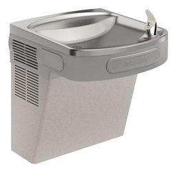 Elkay Bi-Level Drinking Fountain - Refrigerated, Non-Filtered, Light Gray Granite, 115v, EZS8L
