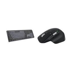 Logitech MX Mechanical Wireless Keyboard & MX Master 3S Mouse Set (Clicky Switches, 910-006556