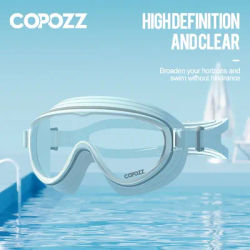 Lunettes de natation à grande monture pour adultes lunettes de natation à trois couches lunettes