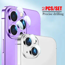 2PCS HD Caméra Arrière Protecteurs En Verre pour IPhone 13 11 12 Pro Max 13Mini Lentille Film En