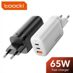 Toocki GaN – chargeur USB type-c 65W Quick Charge 4.0 PD 3.0 adaptateur pour téléphone portable