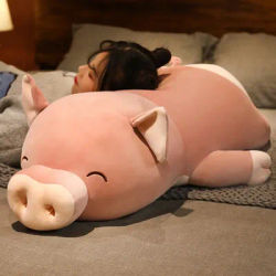 50-100 cm Squishy Simulation cochon en peluche poupée en peluche cochon jouet Animal doux peluche oreiller coussin réconfortant cadeau