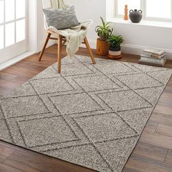 Livabliss Sarasota Outdoor Safe Diamond Stripe Area Rug