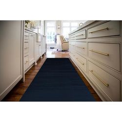 SCREEN NAVY Kitchen Mat By Kavka Designs