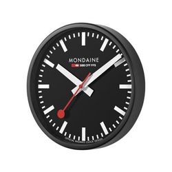 Mondaine Offical Swiss Railway Wall Clock Black 25cm A990.CLOCK.64SBB