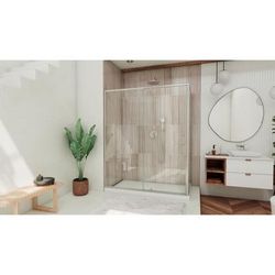 Dreamline DreamLine Flex 30 1/2 inch D x 28 7/16 - 32 7/16 inch W x 72 inch H Semi-Frameless Pivot Shower Enclosure in Brushed Nickel SHDR-2230300-RT-04