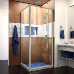 Dreamline Flex 30-1/2 Inch D x 28-32 Inch W x 72 Inch H Semi-Frameless Pivot Shower Enclosure SHDR-2230300-RT-04