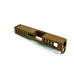 Gun Cuts Juggernaut Slide for Glock 26 No Optic Cut Coyote Tan GC-G26-JUG-CTA-NO