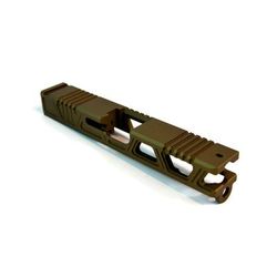 Gun Cuts Cyberpunk Slide for Glock 19 No Optic Cut Burnt Bronze GC-G19-CYB-BBR-NO