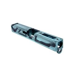 Gun Cuts Roswell Slide for Glock 19 Optic Cut Battleworn Robbins Egg Blue GC-G19-ROS-REBBW-RMR