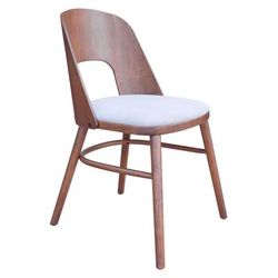 Iago Dining Chair Light Gray & Walnut - Zuo Modern 109215