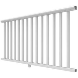 RDI Titan Pro Rail Vinyl Railing Kits 8 Foot x 36 Inch - Level with 1-1/4 Inch Square Balusters - White