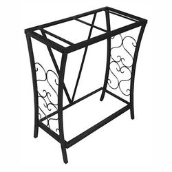 Black Scroll Aquarium Stand - for 20 Gallon Aquariums, 24.3 IN