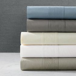 Channel Stitch Sateen Sheet Set - White, Queen - Frontgate Resort Collection™