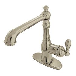 Gourmetier GSY7728ACL American Classic Single-Handle Bar Faucet, Brushed Nickel - Kingston Brass GSY7728ACL