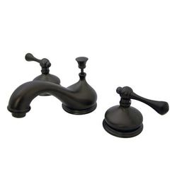 Kingston Brass KS1165BL 8 in. Widespread Bathroom Faucet, Oil Rubbed Bronze - Kingston Brass KS1165BL