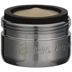 Zurn Industries G63505 2 1/5 GPM Pressure-Compensating Aerator, 13/16"-27 Male, Chrome