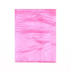 LK Packaging C09RE Merchandise Bag - 6 1/4" x 9 1/4", 0.6 mil HDPE, Red, Pink