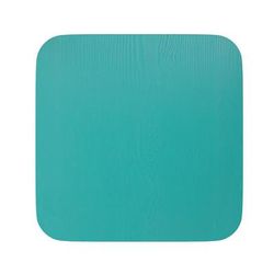 Flash Furniture 4-JJ-SEA-PL01-MINT-G Wood Seat for Metal Chairs or Stools - Resin Wood, Mint Finish, Blue