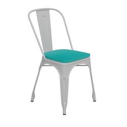 Flash Furniture CH-31230-WH-PL1M-GG Stacking Chair w/ Vertical Slat Back & Wood Seat - Steel, White