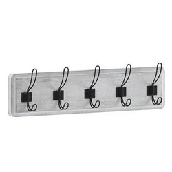 Flash Furniture HFKHD-GDI-CRE8-332315-GG 24" Wall Mount Storage Rack, Pine Wood, White