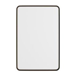 Flash Furniture HFMHD-GDI-CRE8-312315-GG Rectangular Accent Wall Mirror, 20" x 30", Metal, Brushed Bronze