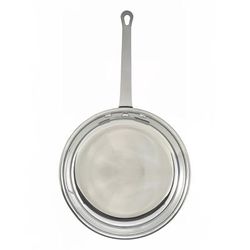 Winco AFP-8 Majestic 8" Aluminum Frying Pan w/ Solid Metal Handle, 8 in., Solid Handle