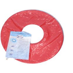 Cuscino Antidecubito Pneumatico In Gomma Rossa. Larghezza Della Ciambe