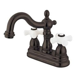 Kingston Brass KS1605PX 4 in. Centerset Bathroom Faucet, Oil Rubbed Bronze - Kingston Brass KS1605PX