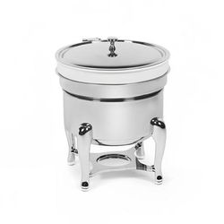 Eastern Tabletop 3109 5 Star 7 qt Marmite Soup Chafer w/ Hinged Lid, Stainless Steel