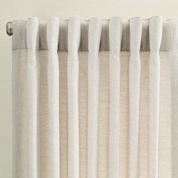 Sunbrella Lilia Curtain Panel - Indigo, 50" x 96" - Frontgate