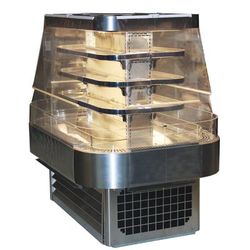 Howard-McCray SC-OD42I-5-S-LED 60" Horizontal Island Open Air Cooler w/ 4 Levels, 115/208-230v/1ph, Silver