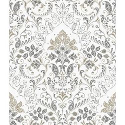 Peel And Stick Wallpaper by RoomMates in Persian Damask Gray