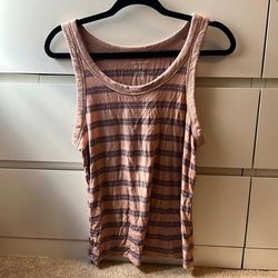 American Eagle Outfitters Tops | As Long Tank Top Very Cute And Comfy | Color: Pink/Tan | Size: L