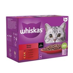 12x85g Classic Selection in Gravy 1+ Whiskas Wet Cat Food